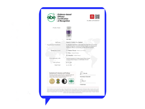 循证功效认证证书 /EBE认证 /低GI认证 /GRAS认证服务
